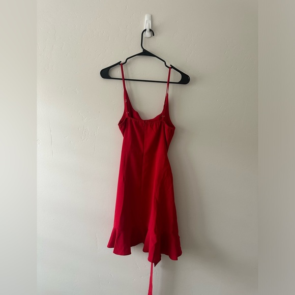 Red Ruffle Dress - Picture 2 of 2